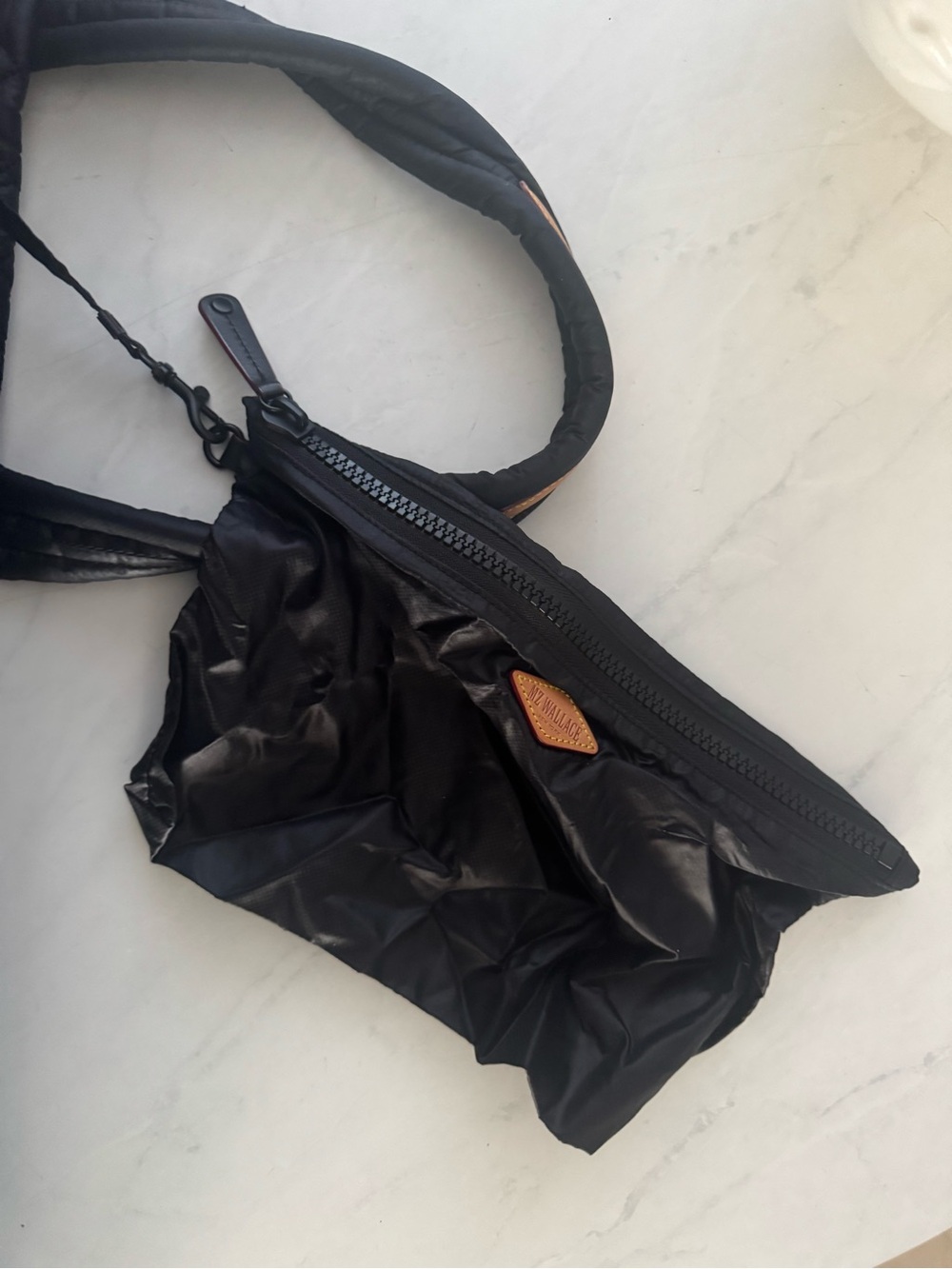 MZ Wallace Quilted Black Tote with Padded Handles - Picture 4 of 12